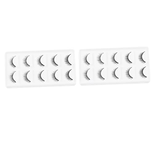 MAGICLULU 2 Sätze Falsche Wimpern Frauen Mädchen Wimpernverlängerung Dicht Und Natürliches Aussehen Make-up 5 Paare * 2 von MAGICLULU