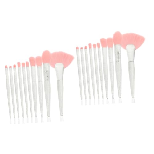 MAGICLULU 2 Sätze Make-up Pinsel Make-up-Pinsel für Mädchen Kosmetikpinsel makeup brushes makeup pinsel Gesichts-Make-up-Pinsel Lidschattenpinsel für Mädchen langen Griff von MAGICLULU