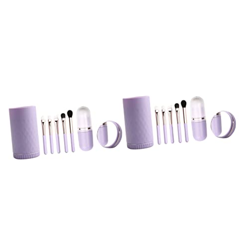 MAGICLULU 2 Sätze Make-up-Pinsel-Set pinselset make up makeup pinsel set schminkpinselset foudation brush Mini Make-up Pinsel Werkzeug Bürste Fräulein einstellen wolle von MAGICLULU