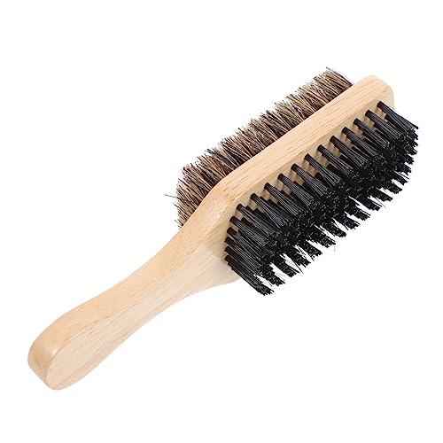 MAGICLULU 2 Stk Doppelseitige Bartbürste Haarstyling-werkzeuge Haar Bart Kehrbürste Geschenk Für Männer Pflegeset Für Männer Friseurbedarf Männer Anzug Weihnachten Buche Rasierpinsel Mann von MAGICLULU