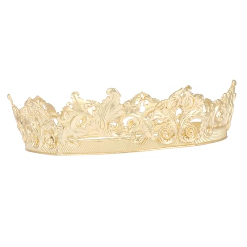 MAGICLULU 2 Stk Männer Königin Krone Kronen Kopfbedeckung für Damen gemelos para camisa de hombre Antike königliche Tiara fasching krone diadem krone Hochzeit Königskrone Unisex-Krone Metall von MAGICLULU