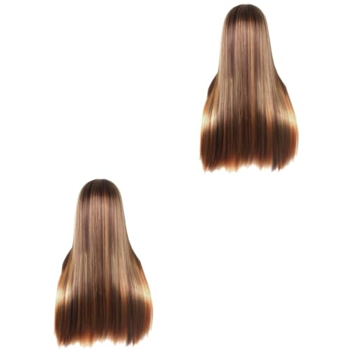 MAGICLULU 2 Stk Perücke brown wig gift for girls gifts for girls cosplay wig Mädchen-Tiara Cosplay-Haarteil Cosplay-Kopfbedeckung Mode Lieferungen Fräulein Hochtemperaturdraht von MAGICLULU