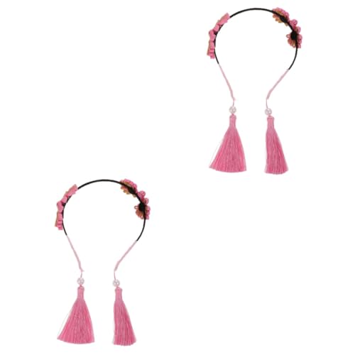 MAGICLULU 2 Stk Stirnband im Ethno-Stil Haarreifen für Kinder Mädchen Kopf verbeugt kinder haarspangen haarspange kinder haarschmuck Geschenk für Kinder Kopf Kinder Haarband für Kinder von MAGICLULU