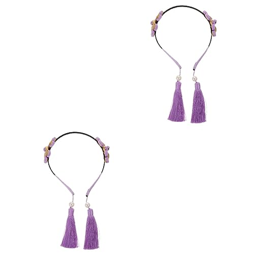 MAGICLULU 2 Stk Stirnband im Ethno-Stil Haarschmuck für Blumenmädchen Haarschmuck für Mädchen kinder haarschmuck party zubehör kinder Haargummis Haarband Haarschmuck für Kinder Kopf Kinder von MAGICLULU