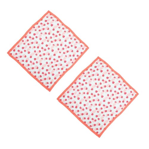 MAGICLULU 2 Stk Überwurfdecke Mit -print Babydecke Handtücher -waschlappen Neugeborenes Badetuch Sommerdecke Wickeltuch Badetuch Für Kleinkinder Handtuch Kühldecke Rot Baumwolle von MAGICLULU