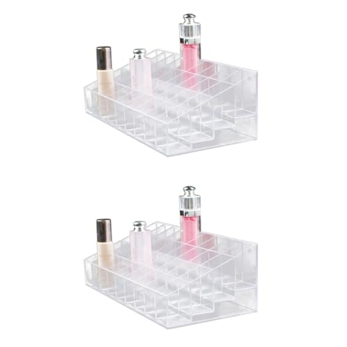 MAGICLULU 2 Stück 40 Lippenorganisator Lippenstift-Tower-Organizer kleiner Lippenstifthalter klarer Lipgloss aufbewahrungstasche Organizer für Lipgloss-Stände Halter für Lipgloss Lagerung von MAGICLULU