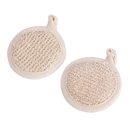 MAGICLULU Schrubber-handtuch-set 2-teilig Natürliche Luffa-körperbürste Für Bad Und Dusche Peeling-werkzeuge Für Bad Und Dusche Hautfreundlich von MAGICLULU
