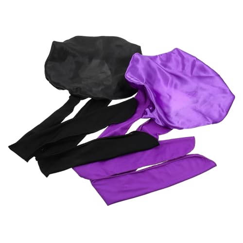 MAGICLULU Polyester Für Frauen Bequeme Schlafmütze Verstellbares Elastisches Haarpflege-motorhauben-set von MAGICLULU