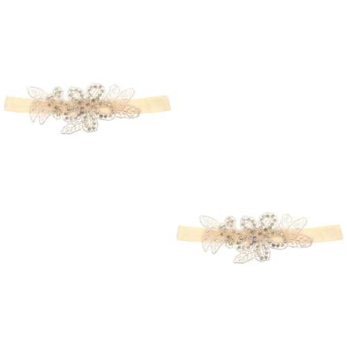 MAGICLULU 2St Strass-Haarschmuck für Kinder haargummis florales Stirnband hair accessories haarschmuck Babygeschenke das Geschenk Haarband mit Blumenmuster für Babys Mädchen von MAGICLULU