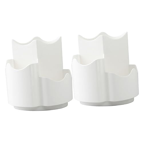 MAGICLULU Kosmetik-aufbewahrungskoffer 2 Stück Make-up-pinselhalter Drehbarer Pinsel-aufbewahrungseimer Rotierender Pinseltopf von MAGICLULU