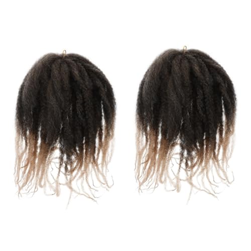 MAGICLULU 2St Raupe Dreadlocks Perücke gästekarten hochzeit haarreif hochzeit braut Häkelnadeln lockige Perücke Haarverlängerung flechten Haare häkeln Locken große Raupe gefälschter Zopf von MAGICLULU