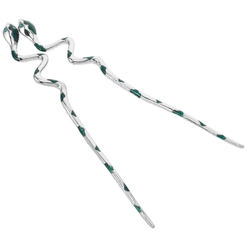 MAGICLULU 2stücke Schlangen-haarnadeln Aus Legierung Für Dickes Haar Haarstäbchen Für Duttfrisuren Stylische Haarspangen Für Frauen Langlebige Haarschmuck-accessoires von MAGICLULU