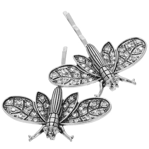 MAGICLULU 2stücke Vintage Libellen Haarclips Haarstecker Strass Haarspangen Für Frauen Mädchen Haaraccessoires Party Zubehör von MAGICLULU