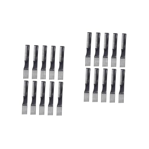 MAGICLULU 20 Stk Haarkamm Mit Fünf Zinken Rückenkämmkamm Männer Perücken Neckholder-kämme Für Damen Friseur Feines Schneiden Haarpicks Für Frauen Pp Mann Locken von MAGICLULU