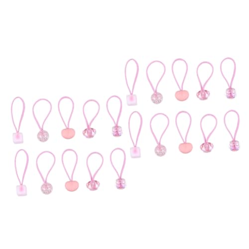 MAGICLULU 20 Stk Haarseil rosafarbene Gummibänder Haarschmuck für Kleinkinder für Mädchen Haarband Haargummi Haarschmuck für Babys elegante Haarsträhnen Kopf Seile einzigartig Haarring von MAGICLULU