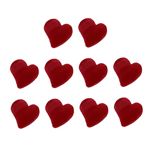 MAGICLULU 20stücke Kleine Herz Haarspange Mini Haarklammer Für Haarstyling Flocking Haarkralle Für Friseurbedarf Süße Herzform Haarklammern Für Frauen Und Mädchen von MAGICLULU