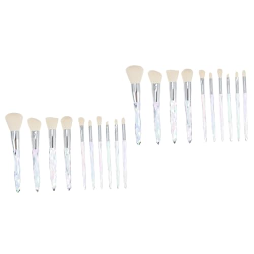 MAGICLULU 20-teiliges Make-up-pinsel-set Mit Kristallgriff Weiche Nylonfaser Insgesamt Für Gesicht Augen Und Lippen Für Frauen von MAGICLULU