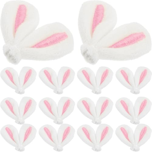 MAGICLULU 20 Stück Süße Mini-Hasenohren-Clips Osterhasenohren Dekoration Mini-Hasenohren Kaninchenohren Haarnadel Für Stirnband Haarnadel (Rosa) von MAGICLULU