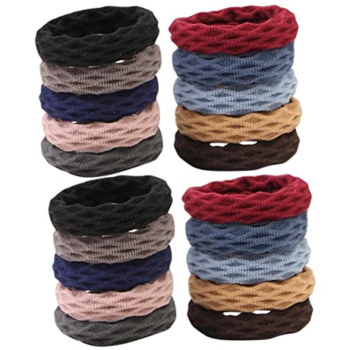 MAGICLULU 20St Handtuch-Haargummi aus Haarschmuck für Haargummis Haarbänder haarband Handtücher Haarring Haargummis für dünnes Haar Modellieren Haarseil Haarnadel von MAGICLULU
