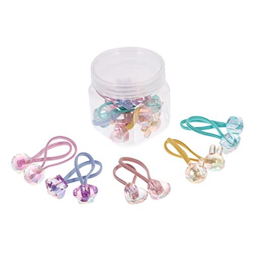 MAGICLULU 20St kleines Gummiband kinder haarschmuck elastische haargummi Elastische Pferdeschwanzhalter Puppenkuchenform Haarbänder Damen Schal Haargummis Kinderhaarseil von MAGICLULU