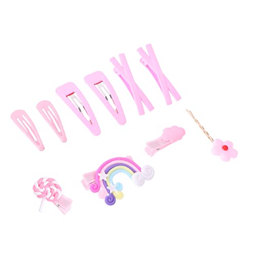 MAGICLULU 20st Regenbogen-haarspangen Für Kinder Mädchen Haarnadel Ostern Haarschmuck Haarspangen Für Mädchen Obst Haarspange Schöne Haarspange Gair-clip Lutscher Rosa Klipp Weberei von MAGICLULU