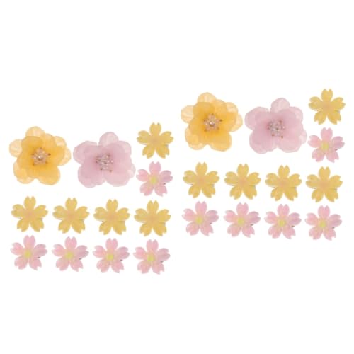 MAGICLULU 24 Stk Haarnadel kinder haarspangen haarspange kinder haarklammer set haarklammern set hair accessories for Mädchen Haarschmuck Blüte schmücken Fräulein Kopfbedeckung Harz von MAGICLULU