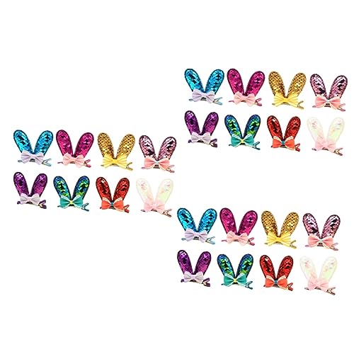 MAGICLULU 24 Stk festliche Haarspangen kinder haarspangen haarspange kinder Haarspangen für Damen Haarspangen haarschmuck Haarnadel Frauen Haarspange Haarspangen für Mädchen Hase von MAGICLULU