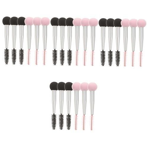 MAGICLULU 24 Stk Make-up-Pinsel aus Schwamm Wimpernbürste Augenbrauenpinsel Make-up-Zubehör Make-up-Schwämme für Grundierungen lidschatten Maskara Augenbrauenstampfer eben von MAGICLULU