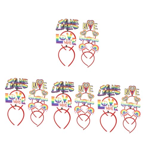 MAGICLULU 24 Stk Pride Month Stirnband Haarschmuck Für Männer Lgbt-haargummis Mädchen Stirnbänder Haarreifen Für Mädchen Haarschmuck Für Damen Lgbt-parade Plastik Fräulein Kleidung Bohemien von MAGICLULU