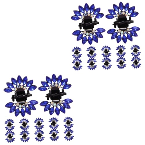 MAGICLULU 24 Stk Schmetterlings-Strass-Clip Haarspangen Haarklammer Mini-Clips für Haare kleine Krallenclips Haarnadel Krallenclips für Mädchen Klauenclips für dünnes Haar Ausgabekarte Harz von MAGICLULU