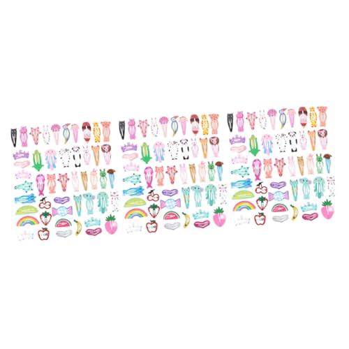 MAGICLULU 240 Stk BB-Clip für Kinder Haarspangen für Kleinkinder bb Haarnadeln kinder haarspangen haarspange kinder Haarklammer haarschmuck Haarpflegezubehör Mode-Haarbekleidung Obst Knopf von MAGICLULU