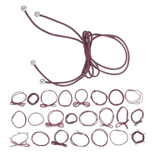 MAGICLULU 24St Haargummis für Frauen Haarbänder haarband Pferdeschwanzmanschetten Haarring Tiara Haarschmuck für Damen Haarschmuck für Mädchen Koreanische Version Kombination Zubehör Halter von MAGICLULU