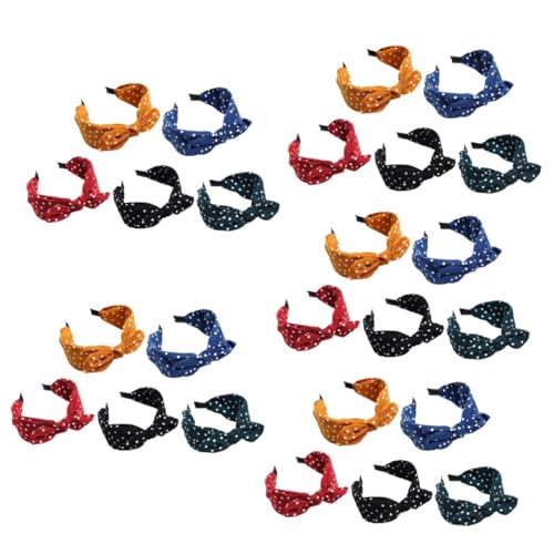 MAGICLULU 25 Stk Schleife Stirnband Schleife-stirnband Regenbogen-haarspangen Schleifenstirnbänder Für Mädchen Bandana Stirnband Binden Stoff Produkte Für Frauen Fräulein von MAGICLULU