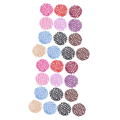 MAGICLULU 26 Stk Haarperle Haarnetz Haarnetze hair net Brötchen Mesh-Abdeckung Beruf Haarnetz Haarspangen Haarnadel Haarschmuck Brötchen Netz Mädchen gedämpfte gefüllte Brötchen Abdecknetz von MAGICLULU