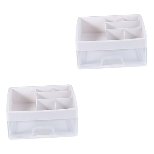 MAGICLULU 2St Aufbewahrungsbox Schubladenschrank Finishing Kosmetikbox aufbewahrungsdose storage boxes durchsichtige Organisationsbehälter Kunststoff Schubladen-Organizer Make-up-Etui von MAGICLULU