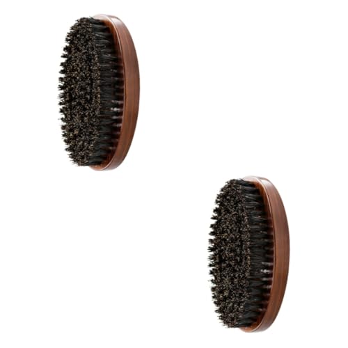 MAGICLULU 2St Bartstyling-Hersteller beard brush for men bartpflege set bartpflege-set Bartkamm für Männer runde haarbürste Bart Rasierpinsel runden Zubehör Mann Bambus von MAGICLULU