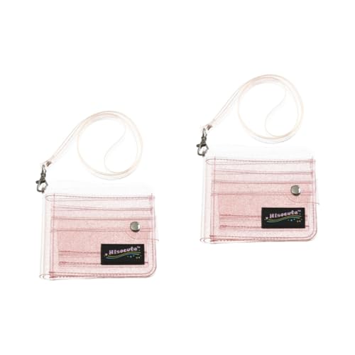 MAGICLULU Tasche 2st Glitzer-geldbörse Glitzer Geldbörse Brieftasche Geldbörse Geldbörse Transparente Geldbörse Halter Falten Klipp Mädchen Gleiterhalter von MAGICLULU