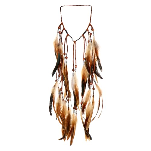 MAGICLULU 2St Feder Stirnband Stirnband Mädchenkleidung Frauenmode boho haarschmuck Bohemian Haarschmuck Haarnadel Haar Klammern Festival-Feder-Kopfschmuck Federstirnband für Mädchen Hippie von MAGICLULU