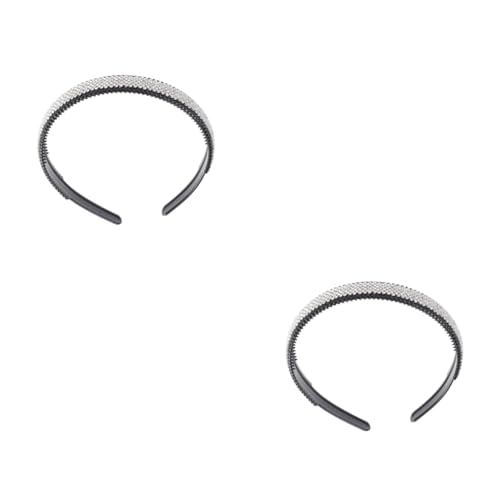 MAGICLULU 2St Haarbänder für Damen kopfschmuck Tiara Kristall Stirnband Frauenhaare Haare für Frauen Haarreif aus Kristall Haarband für Damen rutschfest Kopfbedeckung Haarschmuck Weiß von MAGICLULU