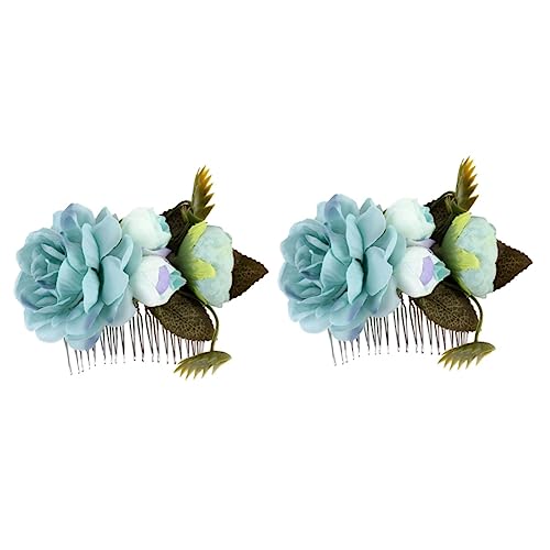 MAGICLULU 2St Haarnadel für Frauen hair toppers for women hair bows for women Festliche Haarnadeln Haar Klammern Haarklammern Vintage Haarnadel Retro-Haarnadel Hochzeit Kopfbedeckung von MAGICLULU