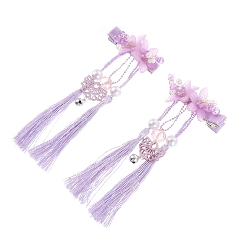 MAGICLULU 2St Haarnadel schöne Haarspangen Brautkopfschmuck für die Hochzeit die chinesen Haarklammer dekorativer Kopfschmuck Haarspange für Frauen Mädchen schmücken Paar-Clip Kopfbedeckung von MAGICLULU