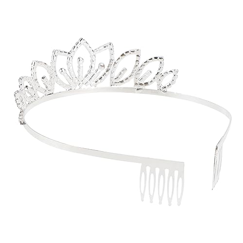 MAGICLULU 2St Haarspangen für die Hochzeit silberner Kopfschmuck Hochzeit Haarband hochzeitshaar schmuck wedding hair accessories Haarnadel Haarklammer Dame Tiara Braut Haarschleife Blatt von MAGICLULU