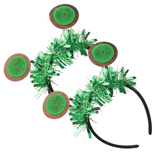 MAGICLULU 2St Kiwi-Stirnband Party stirnband irischer Haarreif Grün kinder haarschmuck party zubehör kinder kleidung Haarspangen schöne Haartracht kreativer Haarreifen Gemüse Hut Popcorn-Box von MAGICLULU