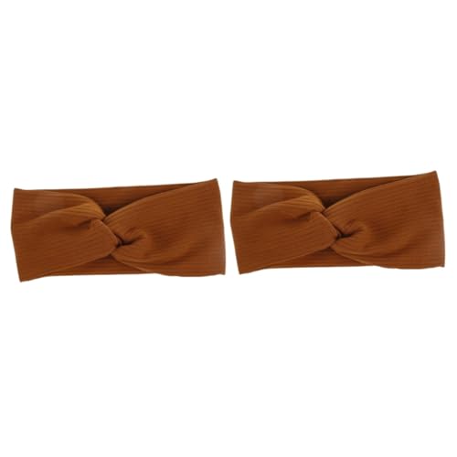 MAGICLULU 2St Kopfschmuck reiner Baumwolle scarf schals the hat hut Yoga-Stirnband Haargummis für Frauen haarreifen damen Haarband Kopfbedeckung für Frauen kreuzen Haarschmuck Fräulein von MAGICLULU