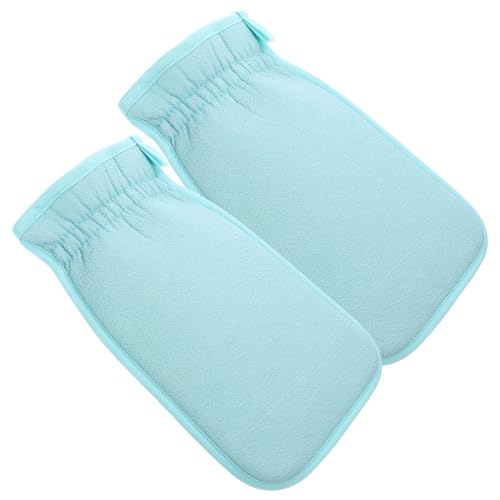 MAGICLULU Doppelseitiges Badetuch Mit Peelinghandschuhen Für Die Tiefenreinigung von MAGICLULU
