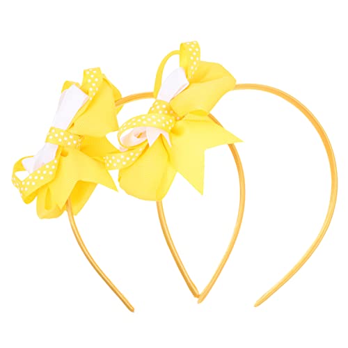 MAGICLULU 2St Schleife Stirnband kinder haarschmuck haar spangen mädchen stirnbänder Haarschmuck für den Urlaub Haargummi weißes Stirnband Bowknot-Haarreifen entzückende Stirnbänder Cosplay von MAGICLULU