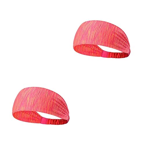 MAGICLULU 2St Yoga-Stirnband Fußball-Stirnband Herren Turbinen für Damen Multi-Style-Stirnband Turban haarband halstuch damen Sport-Stirnbänder für Damen Mädchen Schal Kopfbedeckung Mann rot von MAGICLULU