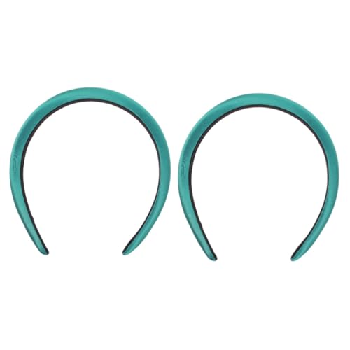 MAGICLULU 2St Stirnband haarschmuck Hijab Haarschwamm breite Haarbänder für Frauen rutschfest Schwämme Haargummis aus Seide breites Haarband aus Satin Stirnbänder für Damen rutschfest Mode von MAGICLULU