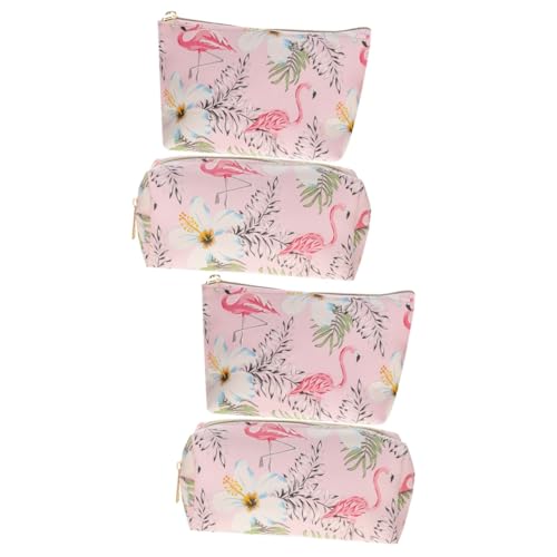 MAGICLULU 2er-Set Flamingo-kulturtasche Groß Make-up-reiseetui Schickes Design Reißverschluss Mehrere Fächer für Damen 2 Stück MAGICLULU 2er-Set Flamingo-kulturtasche Groß Make-up-reiseetui Schickes Design Reißverschluss Mehrere Fächer für Damen 2 Stück von MAGICLULU