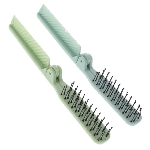 MAGICLULU 2er-set Reisekamm Für Damen Haarbürsten-set 180 Grad Faltbar Tragbar Breite Zähne Für Damen Und Mädchen 2 Stück X 2 von MAGICLULU